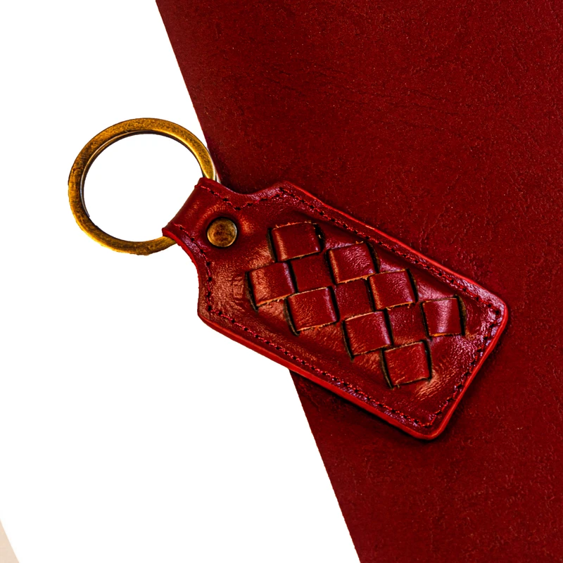 عکس شماره 8 : جاکلیدی چرمینه اسپرت مدل بافت