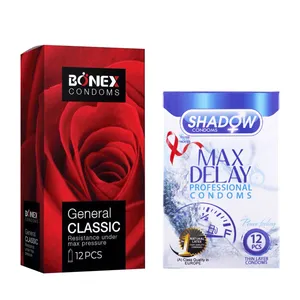کاندوم بونکس مدل General Classic بسته 12 عددی به همراه کاندوم شادو مدل Max Delay بسته 12 عددی