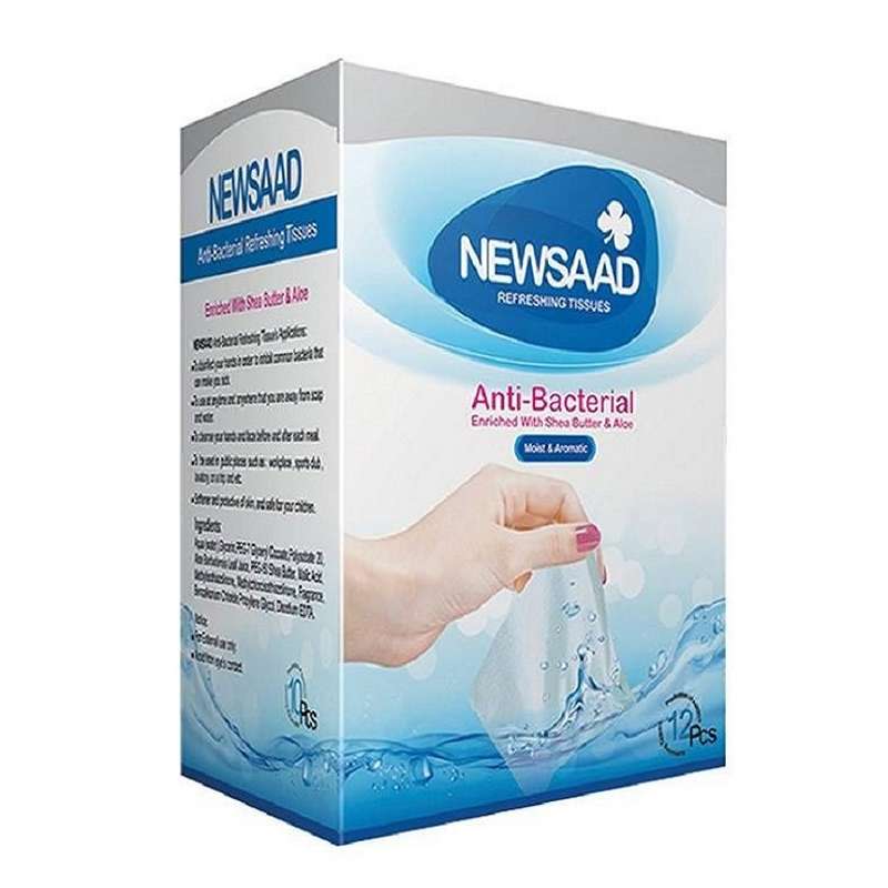 دستمال مرطوب نیوساد مدل آنتی باکتریال بسته 10 عددی دستمال مرطوب نیوساد مدل آنتی باکتریال بسته 10 عددی