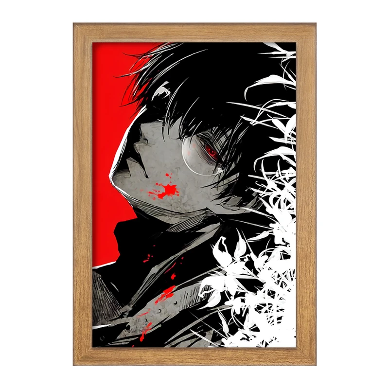 تابلو خندالو مدل انیمه توکیو غول (Tokyo Ghoul) کد F5584