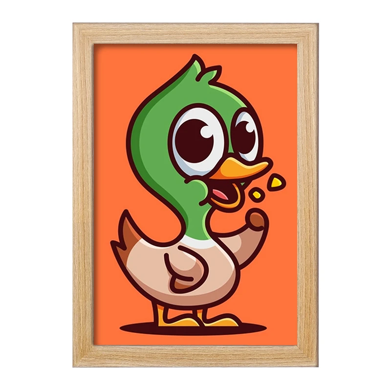 تابلو خندالو مدل حیوانات بامزه جوجه اردک کد 28175