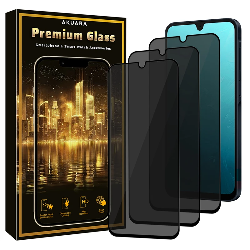 محافظ صفحه نمایش آکوآرا مدل Premium PRV3 مناسب برای گوشی موبایل شیائومی Poco C85 / Redmi 15C بسته سه عددی