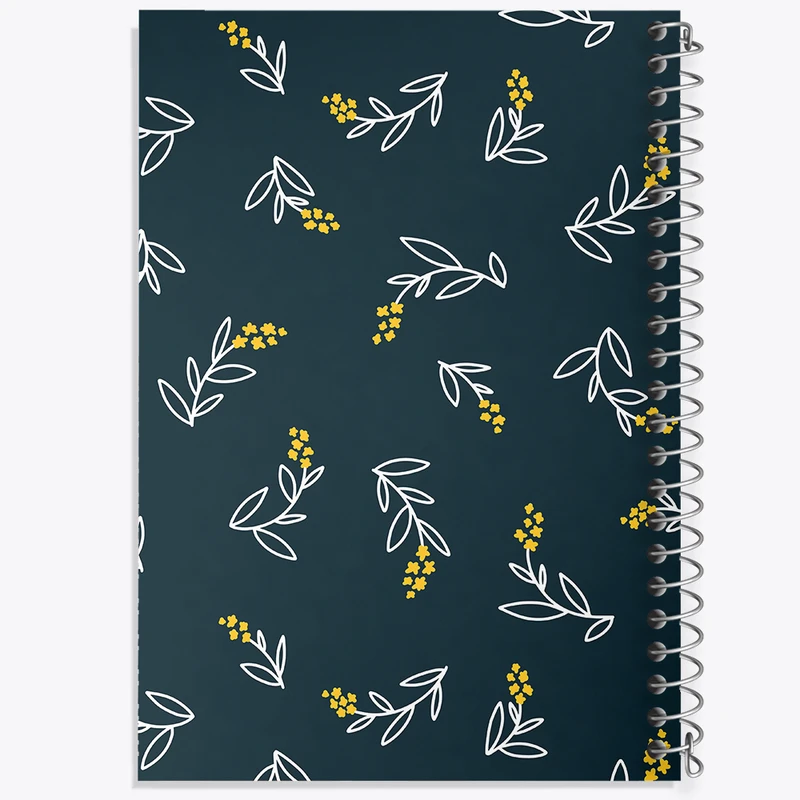 دفتر نت موسیقی 50 برگ خندالو مدل گل گلی کد N369