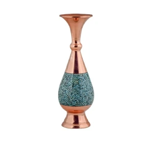 گلدان فیروزه کوبی مدل F013 کد 16