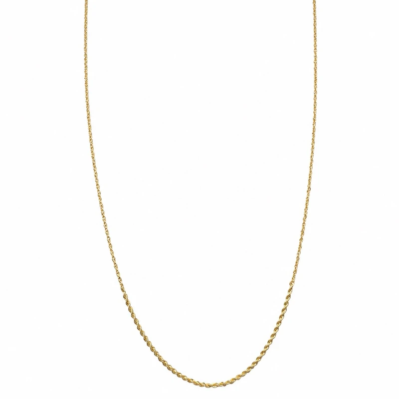 زنجیر طنابی (توئیست) طلا 18 عیار زنانه مان گالری مدل کد CH01-0002200