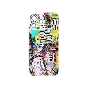 MAHOOT Collage of Teared Paper Cover Sticker for Apple iPhone 15 Pro Max