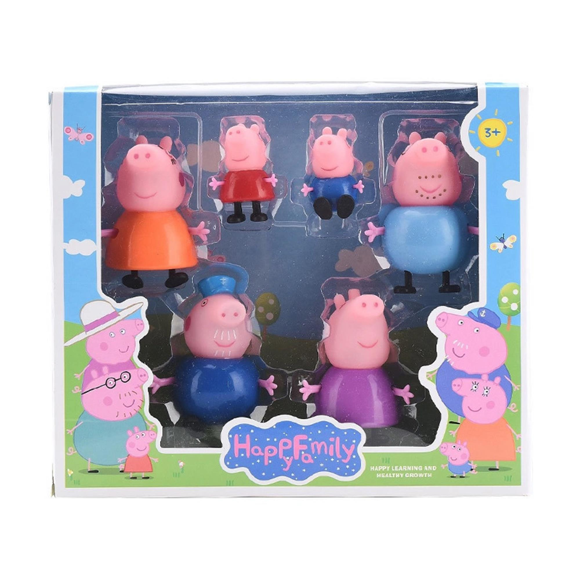 فیگور مدل پپاپیگ مجموعه 6 عددی HAPPY FAMILY کد 533