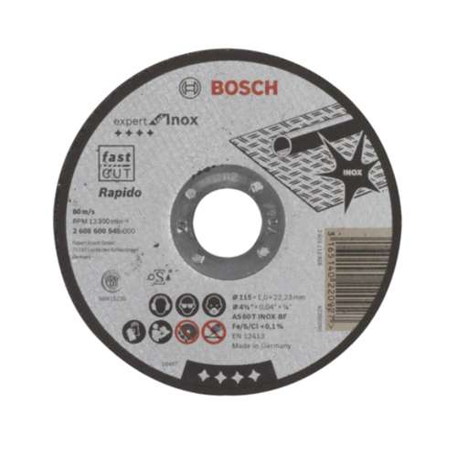 صفحه برش استیل بوش مدل expert for Inox مجموعه 25 عددی