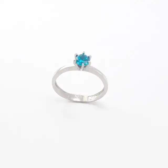 انگشتر نقره زنانه تک نگین