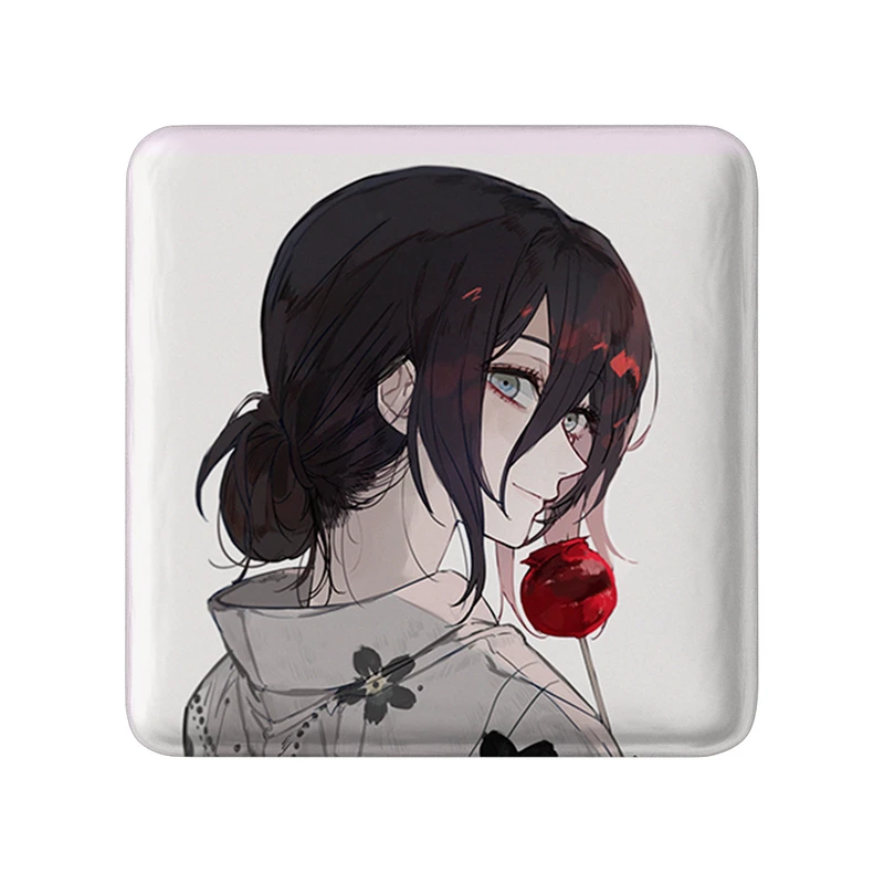 مگنت خندالو طرح ریزه انیمه مرد اره ای Chainsaw Man  مدل مربعی کد 22321