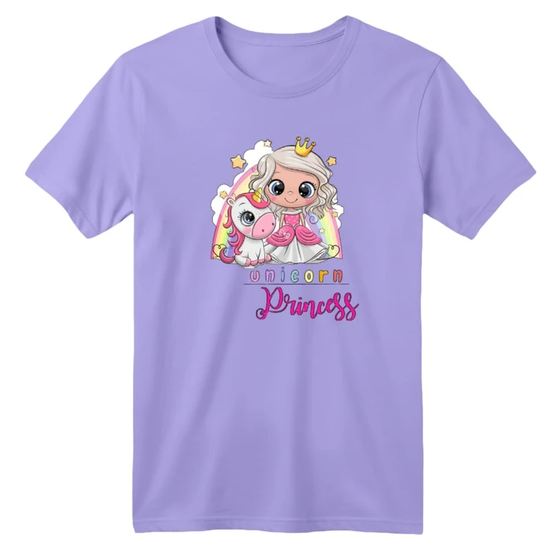 تی شرت آستین کوتاه بچگانه مدل یونیکورن کد ۴۳