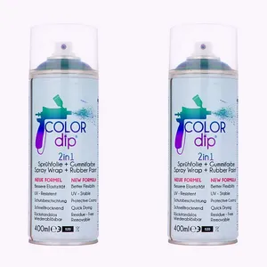 اسپری رنگ پلاستیک مشکی مات رینگ و بدنه خودرو مدل 520 حجم 400 میلی لیتر بسته دو عددی