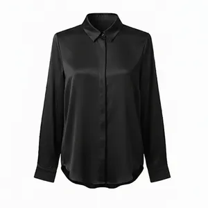 شومیز آستین بلند یقه انگلیسی زنانه مدل ابریشم کد ۶۰