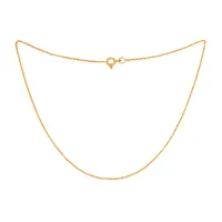 زنجیر حلقه&zwnj;ای (فلامینگو) طلا 18 عیار زنانه گالری قو طلایی مدل فلامینگو ساده