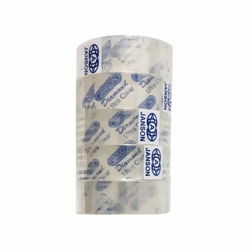 چسب نواری کریستال جانسون مدل شفاف عرض 1.7 سانتی متر بسته 5 عددی