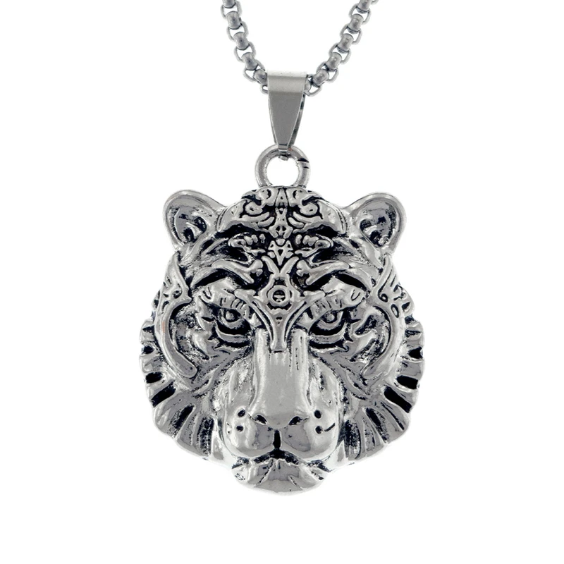 گردنبند مردانه برانت طرح ببر سرخپوست