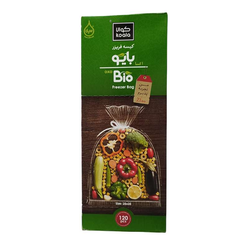 کیسه فریزر کوالا مدل بایو B120 بسته 120 عددی