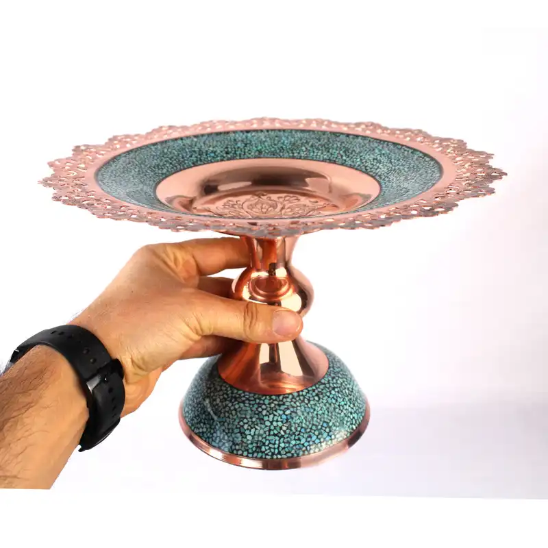 شیرینی خوری فیروزه کوبی طرح مشبک کد shi25