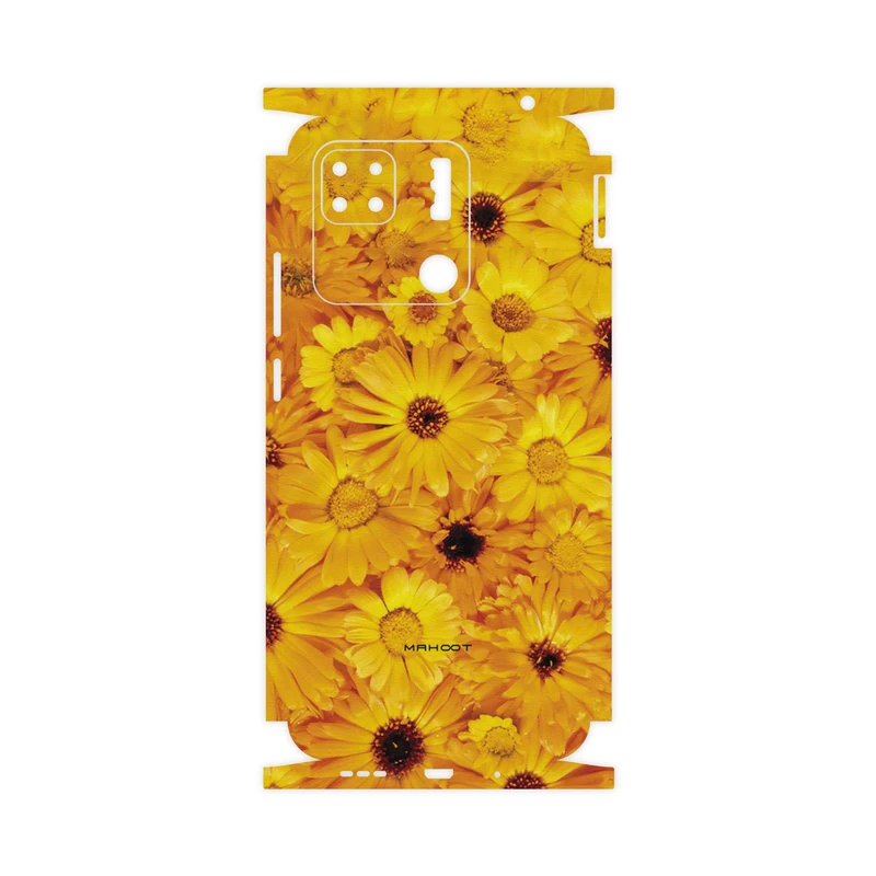 برچسب پوششی ماهوت مدل Yellow-Flower-FullSkin مناسب برای گوشی موبایل شیائومی Redmi 10A