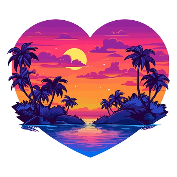  استیکر پارچه و لباس پاد آفرین طرح منظره کد 4410