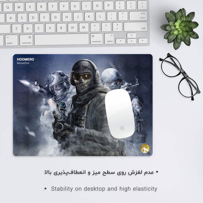 ماوس پد هومرو مدل A3875 طرح بازی کالاف دیوتی 2