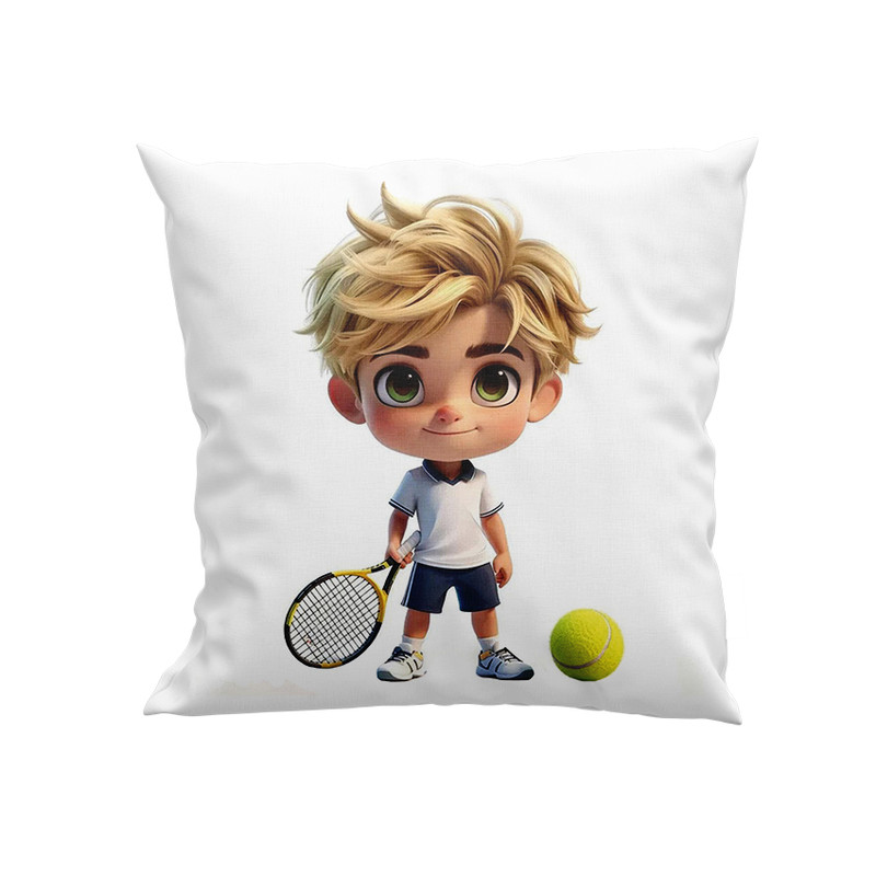 کوسن کودک پاد آفرین مدل پسر تنیس باز کد DKK1224