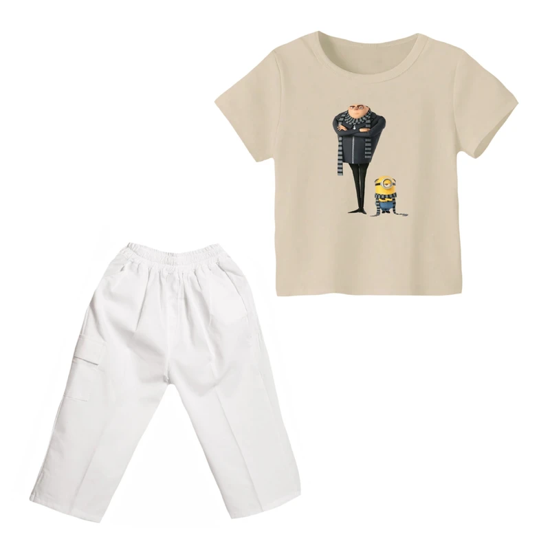 ست تی شرت و شلوارک پسرانه مدل مینیون کد ۴