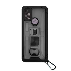 Sturdy fashion cover suitable for Motorola Moto G30 / G20 / G10 mobile phone with hanger