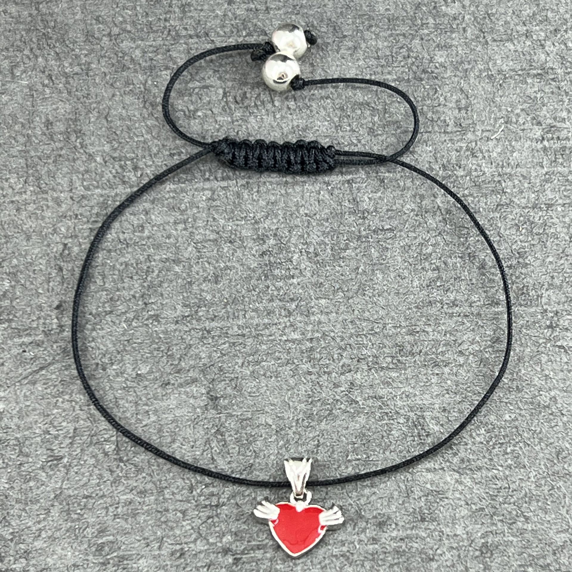 پابند نقره زنانه گیرا مدل قلب G581 پابند نقره زنانه گیرا مدل قلب G581