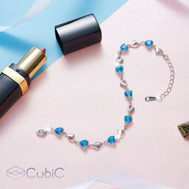 دستبند نقره زنانه کوبیک مدل QB-0302 دستبند نقره زنانه کوبیک مدل QB-0302