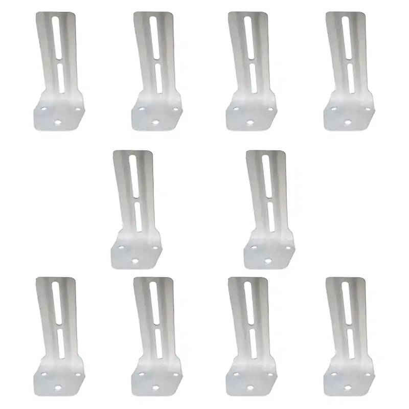 پایه نگهدارنده میله پرده مدل دیواری دوبل L12 بسته ده عددی