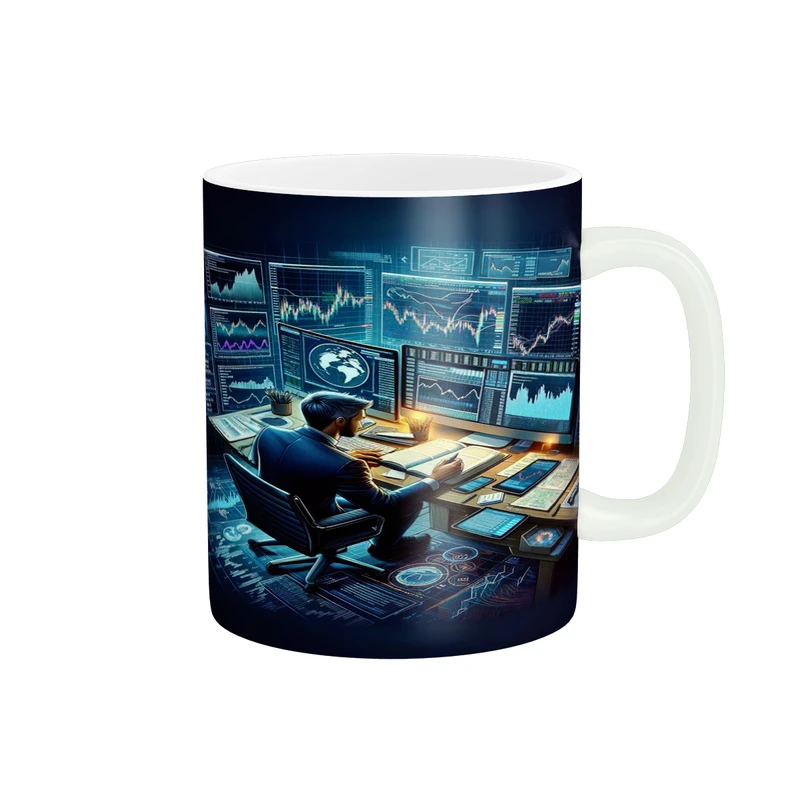 ماگ پادآفرین مدل ترید بورس بازارمالی تریدر کد p2967