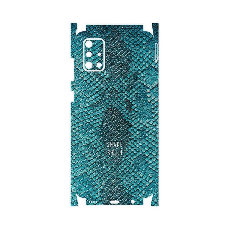 برچسب پوششی ماهوت مدل Blue Snake Skin-FullSkin مناسب برای گوشی موبایل سامسونگ Galaxy A71