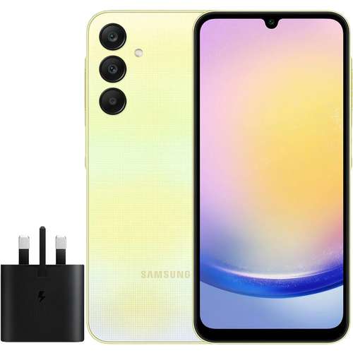 گوشی موبایل سامسونگ مدل Galaxy A25 دو سیم کارت ظرفیت 256 گیگابایت و رم 8 گیگابایت به همراه شارژر سامسونگ - ویتنام 