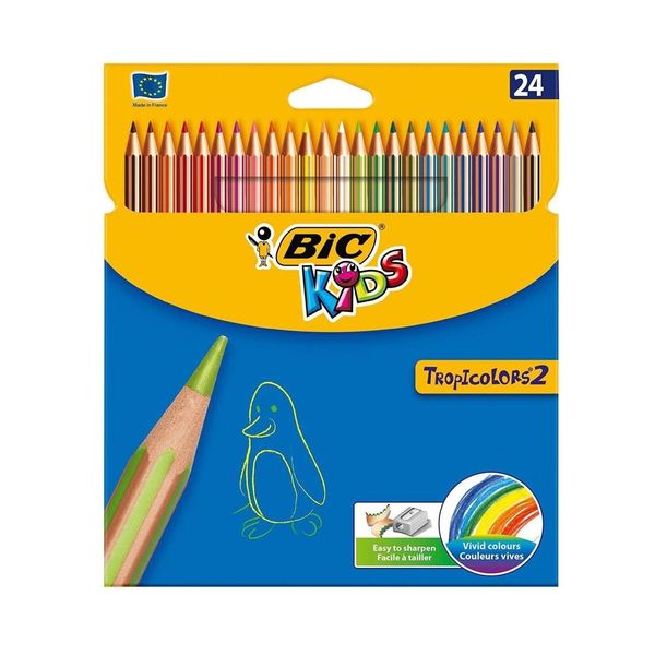 مداد رنگی 24 رنگ بیک مدل Tropicolors 2