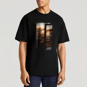 تی شرت اورسایز مردانه نوزده نودیک مدل TS1978 B