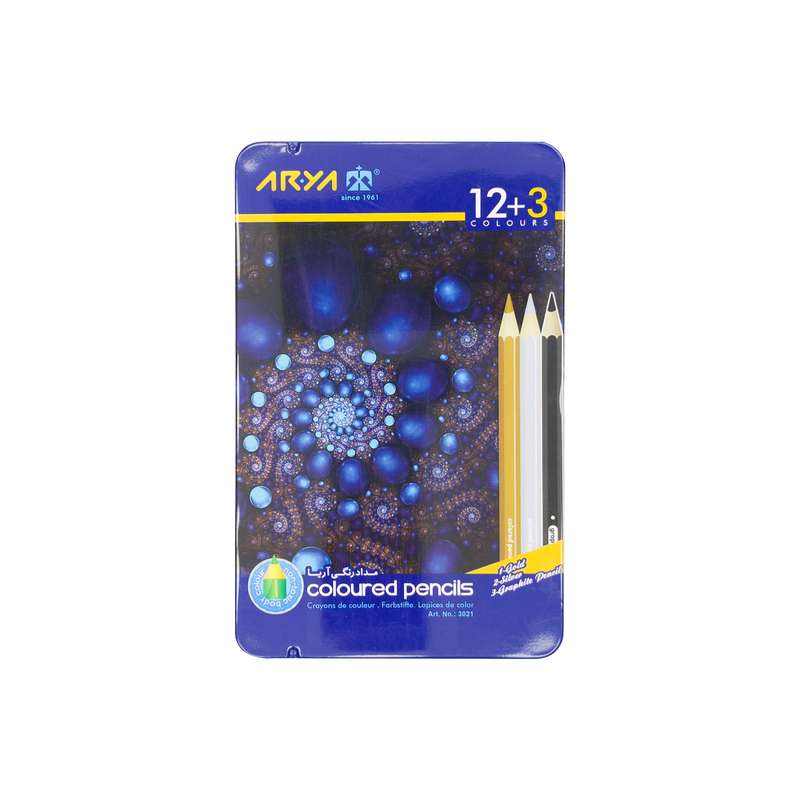 مداد رنگی 15 رنگ آریا کد 3