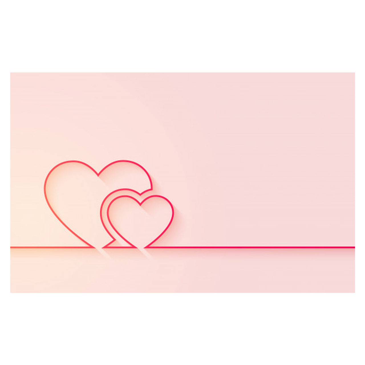 کارت پستال ماهتاب طرح قلب love کد 1774