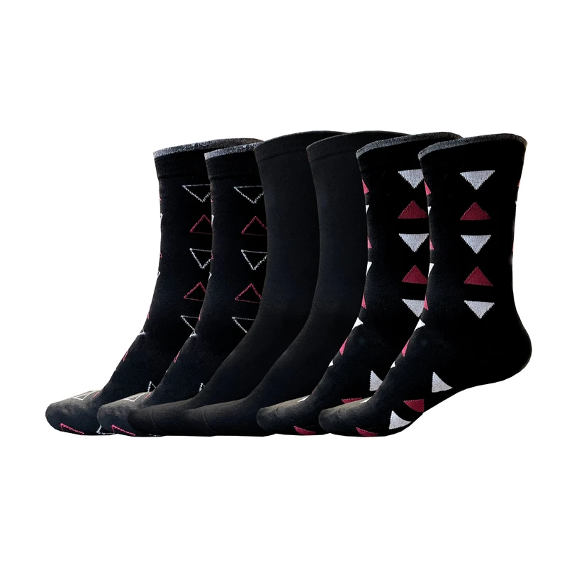 جوراب زنانه هورا مهر مدل HS-LB-Triangle03 بسته 3 عددی