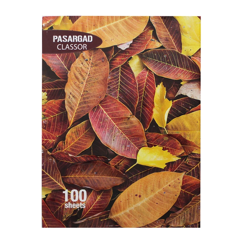 دفتر کلاسوری پاسارگاد طرح برگ پاییزی کد 306