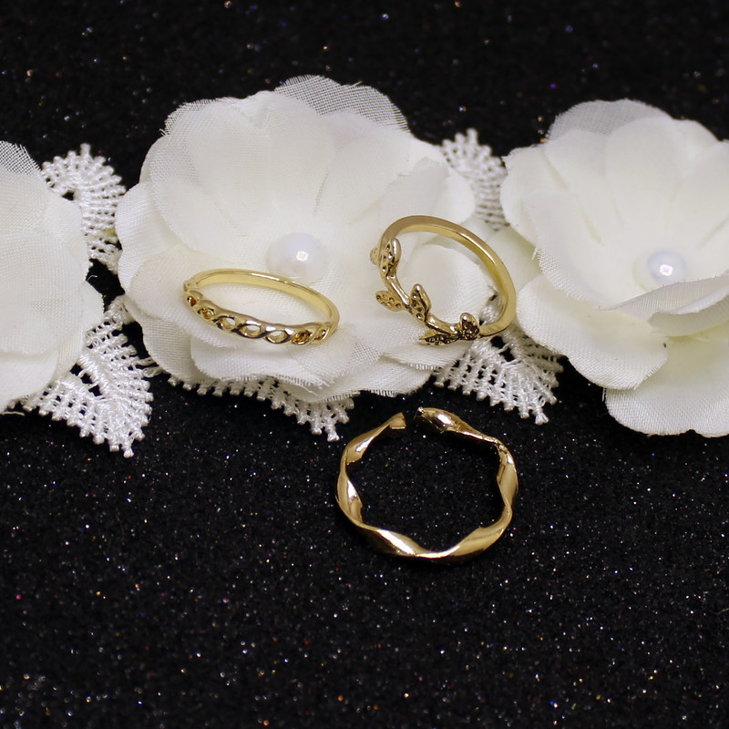 بند انگشتی زنانه کد 1352 مجموعه 3 عددی