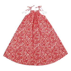 پیراهن بدون آستین یقه گرد دخترانه سارک مدل 1214854