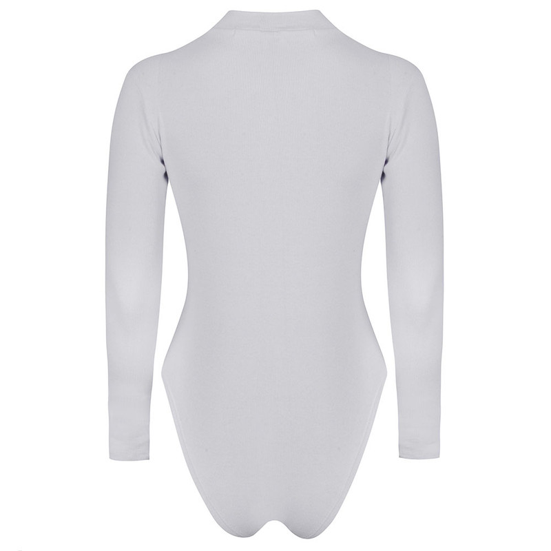 بادی آستین بلند زنانه دکسونری مدل 256004601 طرح گلدوزی رنگ سفید