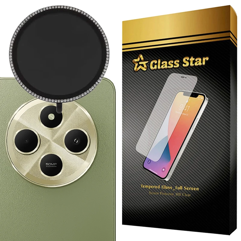 محافظ لنز دوربین شیشه‌ای گلس استار مدل NRIG20 مناسب برای گوشی موبایل شیائومی Redmi 14C