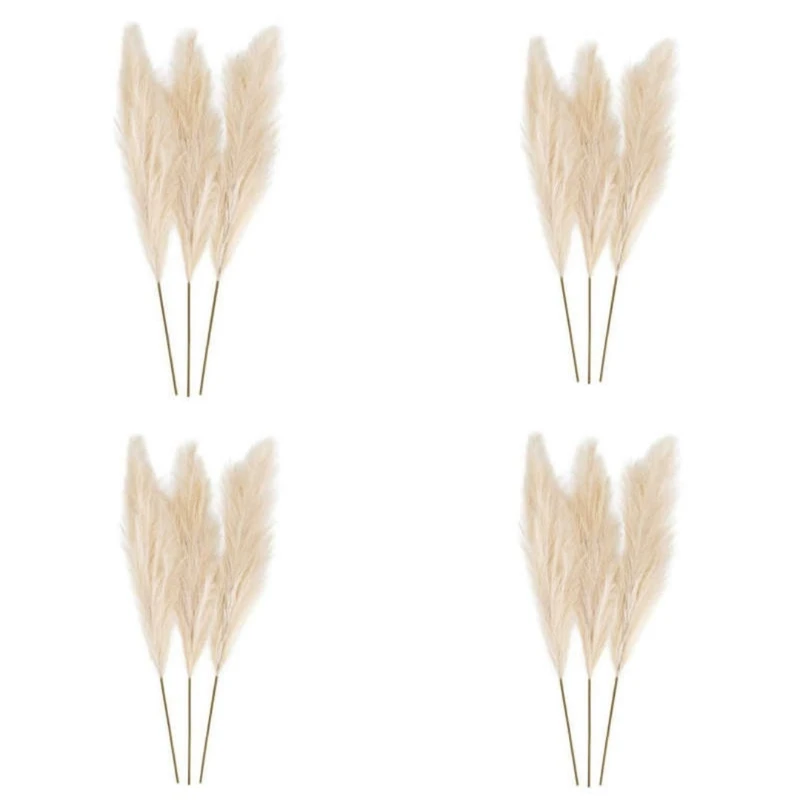 گل خشک مدل پامپاس بسته 12 عددی