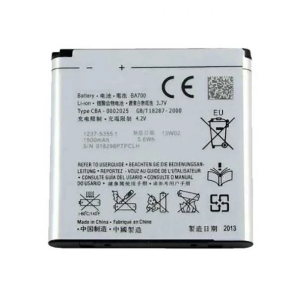 باتری موبایل مدل BA700 ظرفیت 1500 میلی آمپر ساعت مناسب برای گوشی موبایل سونی BA700