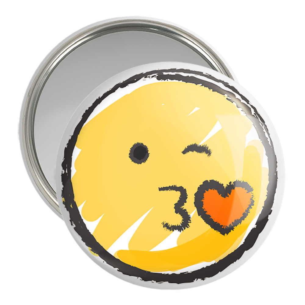 آینه جیبی خندالو مدل ایموجی Emoji  کد 3054