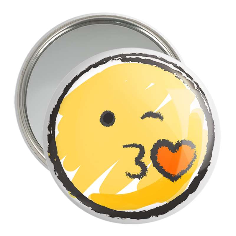 آینه جیبی خندالو مدل ایموجی Emoji  کد 3054