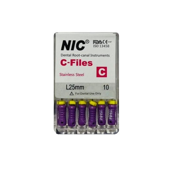 سی فایل دندانپزشکی ان آی سی مدل 25 کد 10 بسته 6 عددی