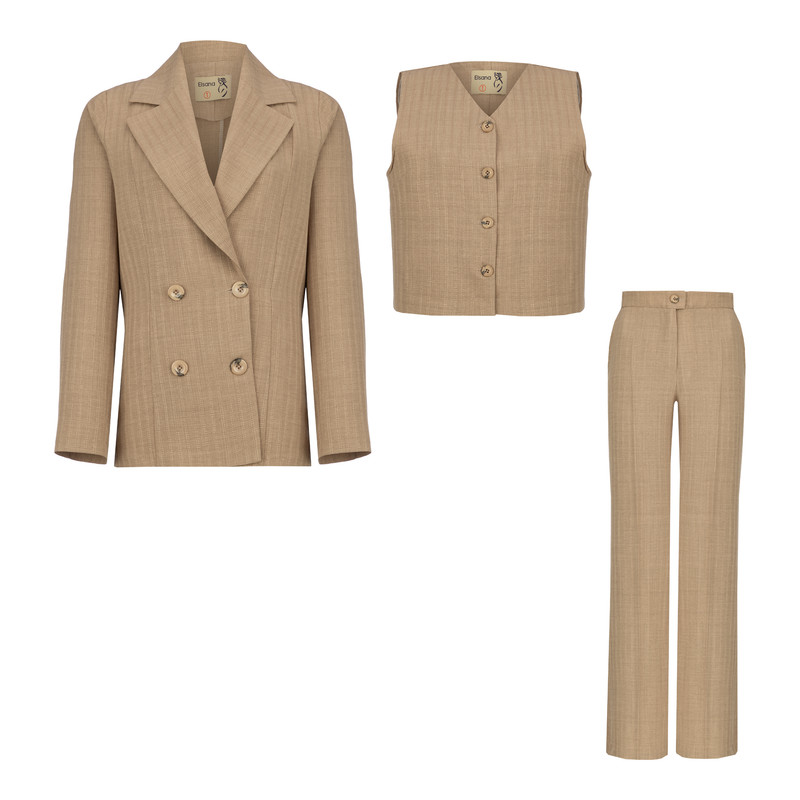 ست 3 تکه لباس زنانه السانا مدل رامان کد 213547